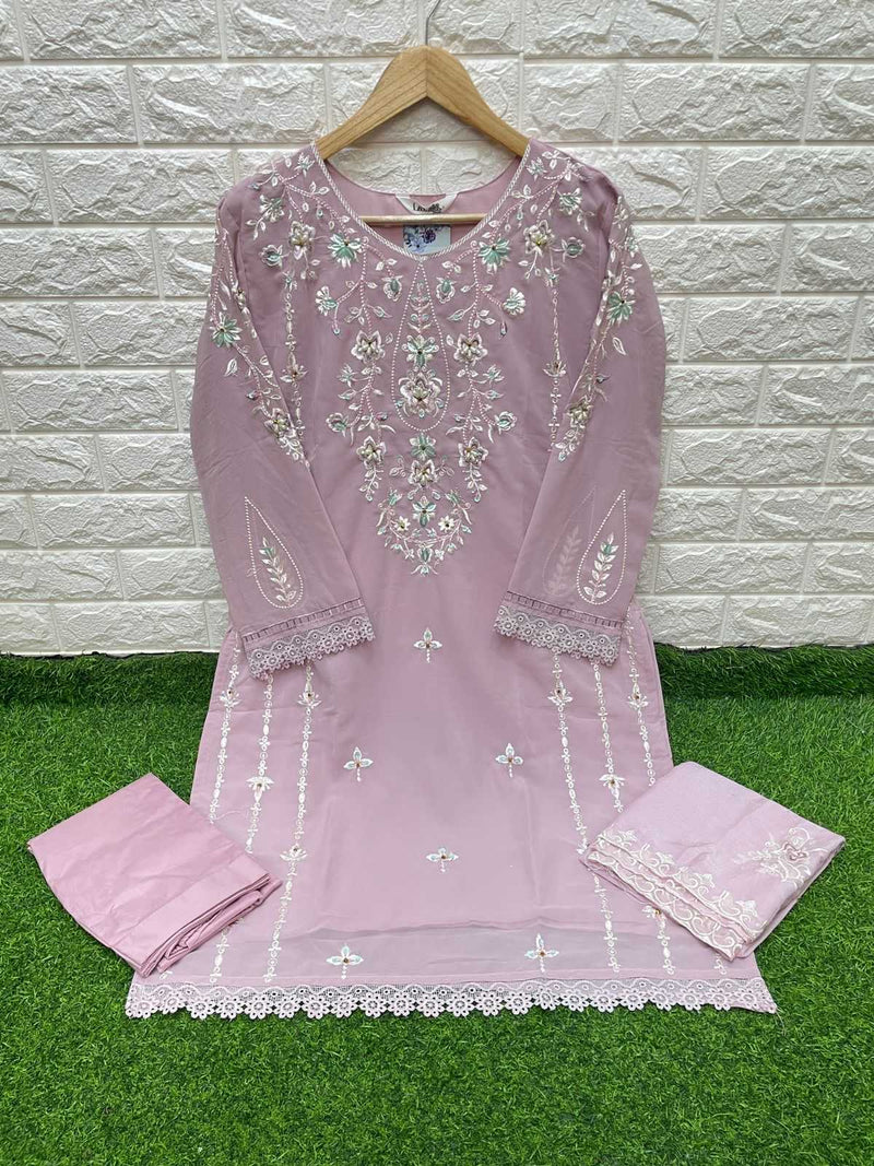 Laxuria Trendz 1298 Faux Georgette Stylish Handwork Pret Kurti