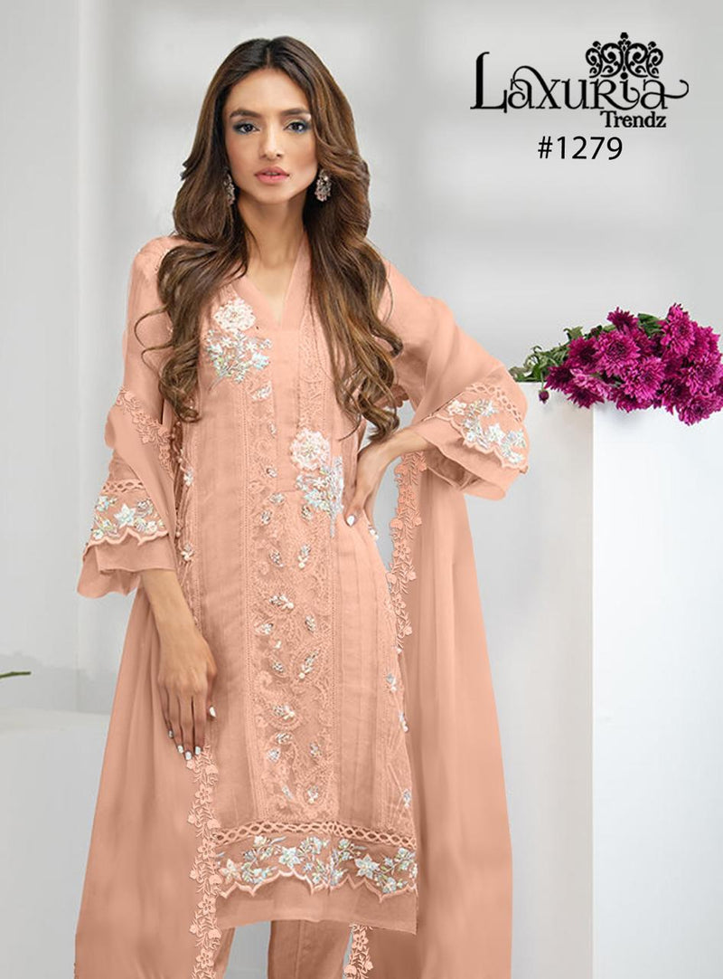 Laxuria Trendz Dno 1279 Faux Georgette Designer Wear Pret Kurti