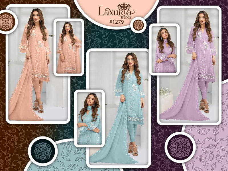 Laxuria Trendz Dno 1279 Faux Georgette Designer Wear Pret Kurti