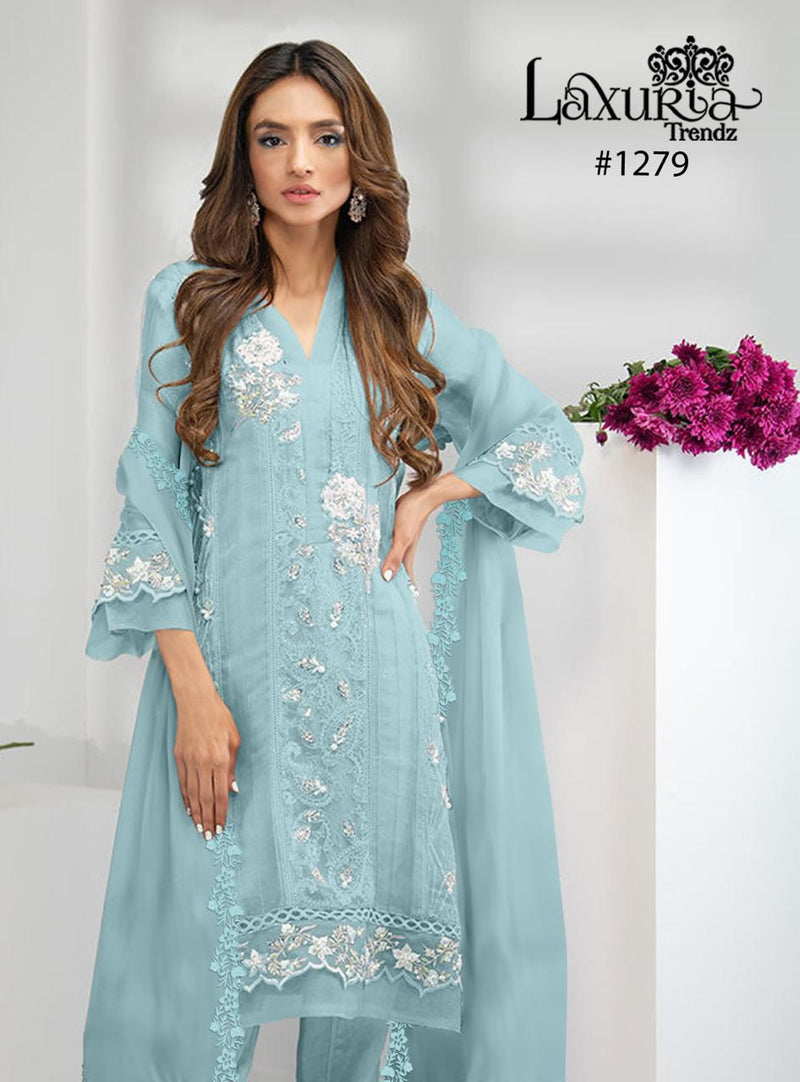 Laxuria Trendz Dno 1279 Faux Georgette Designer Wear Pret Kurti