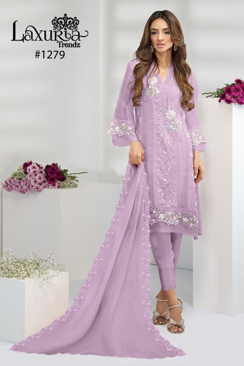 Laxuria Trendz Dno 1279 Faux Georgette Designer Wear Pret Kurti