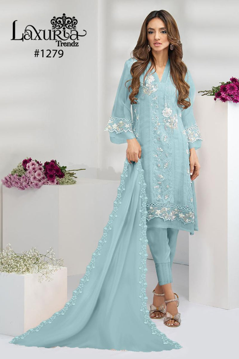 Laxuria Trendz Dno 1279 Faux Georgette Designer Wear Pret Kurti