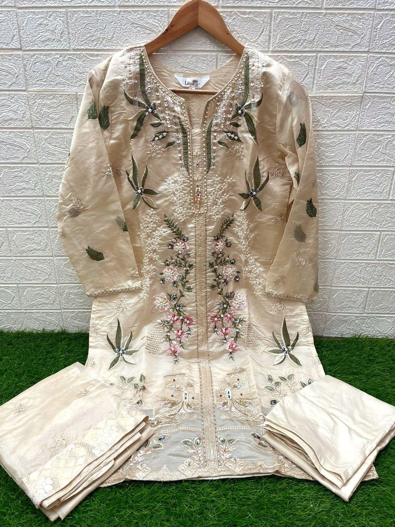 Laxuria Trendz Dno 1404 Organza Fancy Wear Pret Kurti