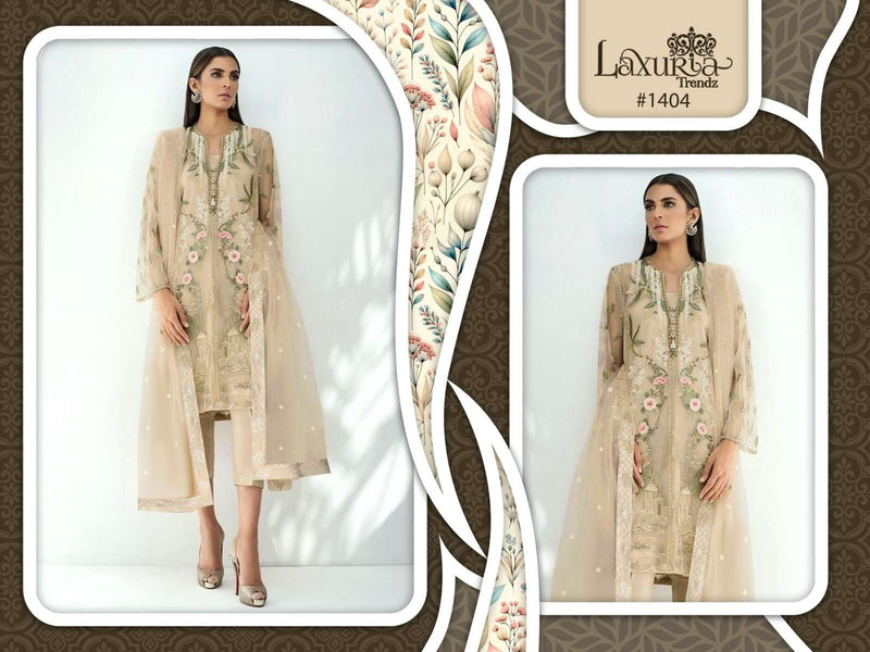 Laxuria Trendz Dno 1404 Organza Fancy Wear Pret Kurti