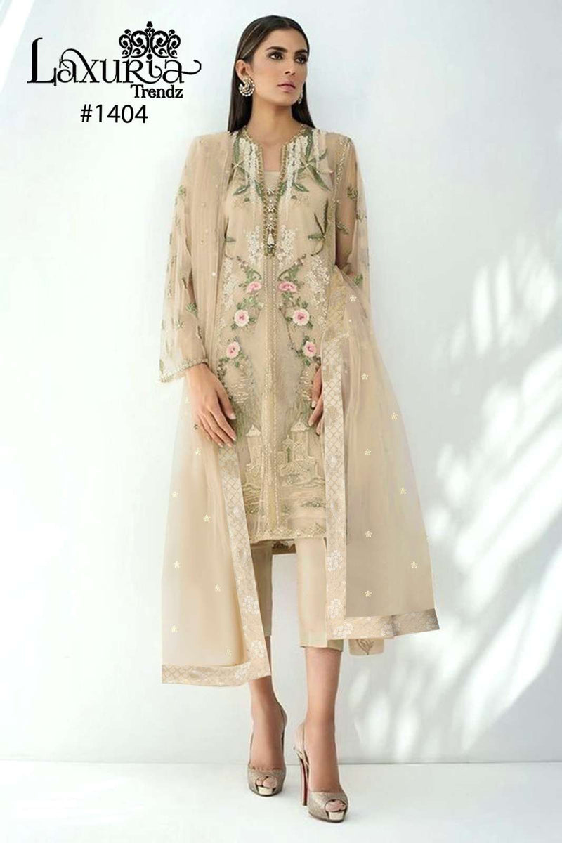 Laxuria Trendz Dno 1404 Organza Fancy Wear Pret Kurti