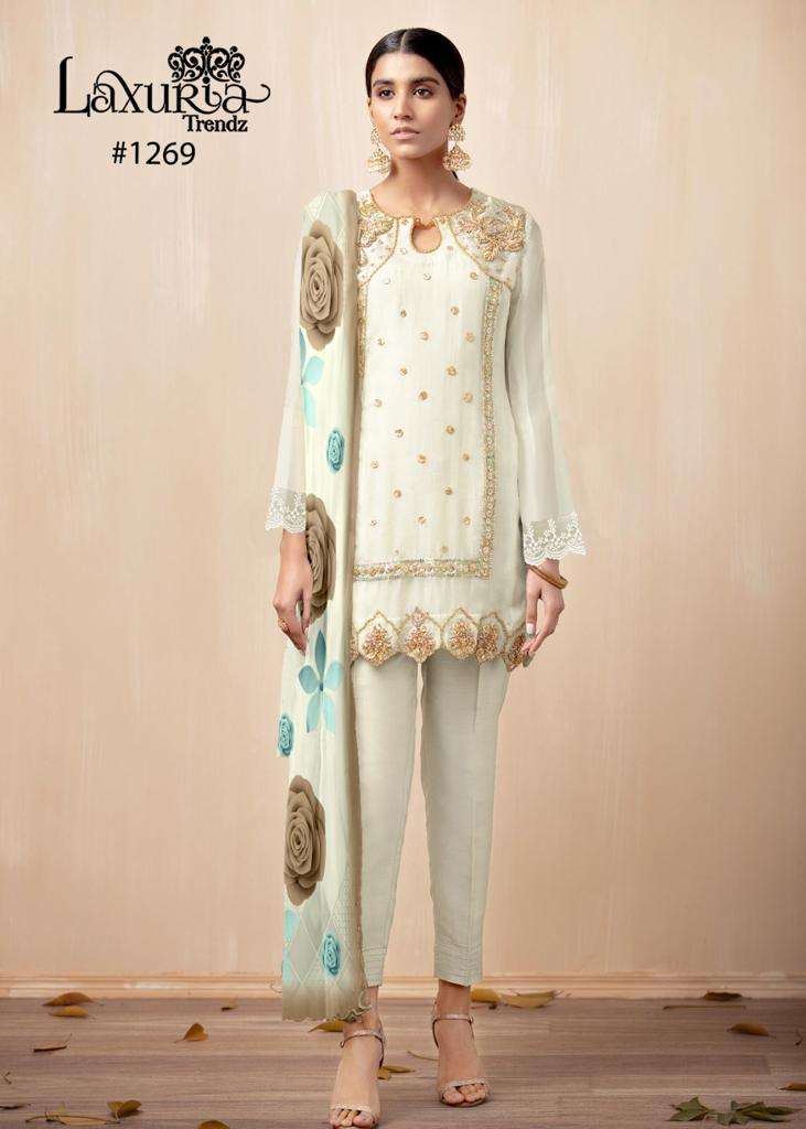Laxuria Trendz Laxuria 1269 Faux Georgette Digital Print Pakistani Combo Set Of Kurti