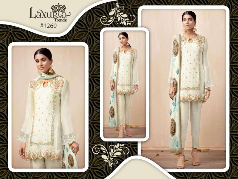 Laxuria Trendz Laxuria 1269 Faux Georgette Digital Print Pakistani Combo Set Of Kurti