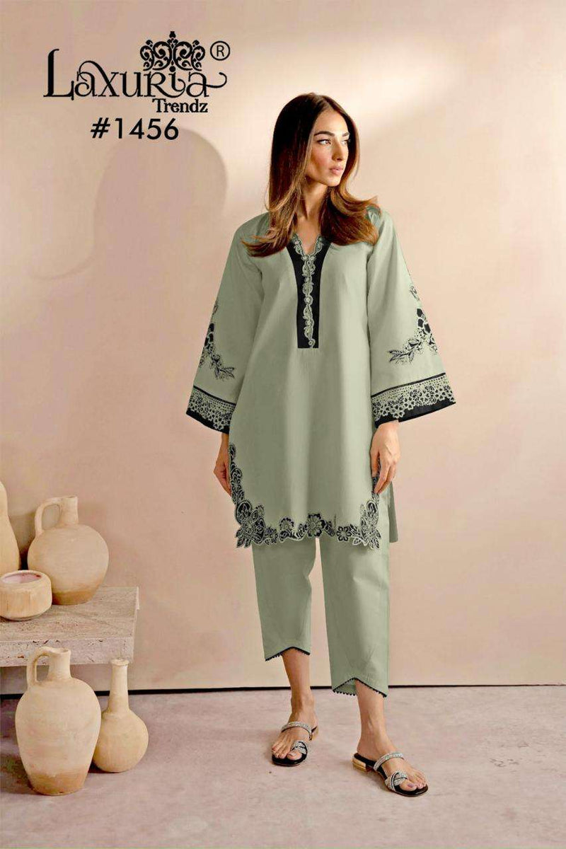 Laxuria Trendz Dno 1456 Pure Jam Satin Designer Pakistani Pret Kurti