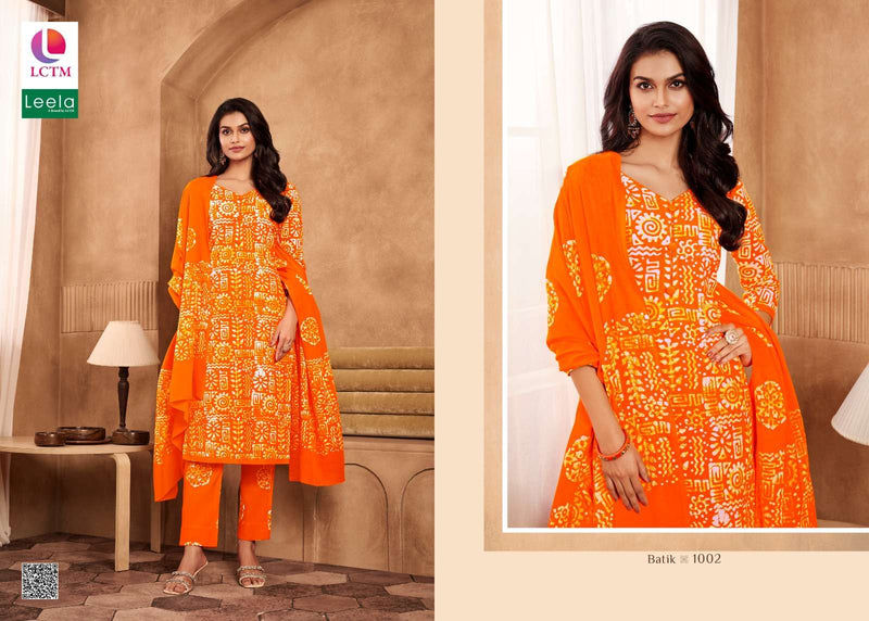 Leela Batik Vol 1 Cambric Cotton Digital Party Wear Salwar Suit