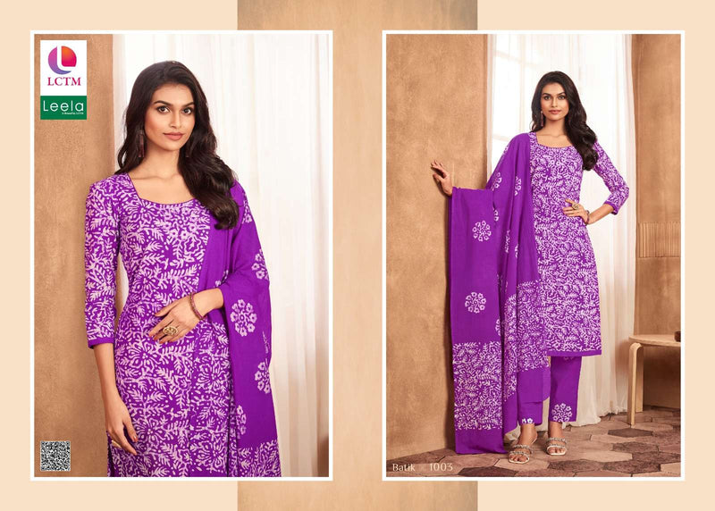 Leela Batik Vol 1 Cambric Cotton Digital Party Wear Salwar Suit