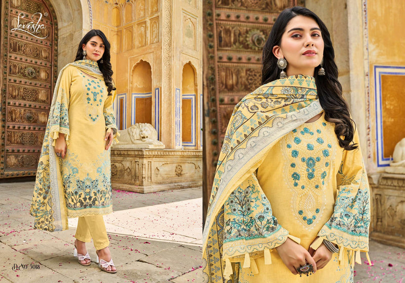 Levisha Naira Nx Vol 5 Cambric Cotton  Pakistani Style Print With Fancy Self Embroidery Salwar Suit