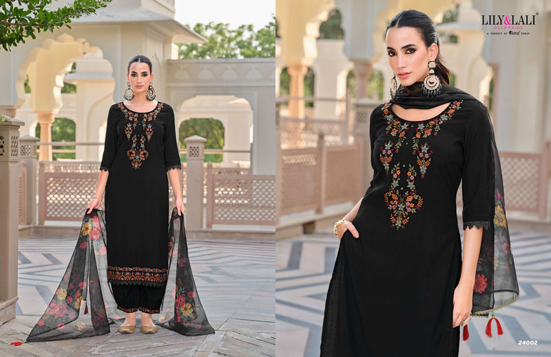 Lily And Lali Afghani Vol 5 Milan Silk Embroidery Handwork Kurti