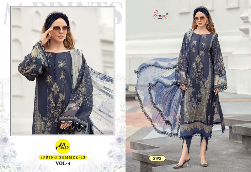 Shree Fabs M Print Spring Summer 23 Vol 3 Cotton Print With Embroidery Work Salwar Kameez