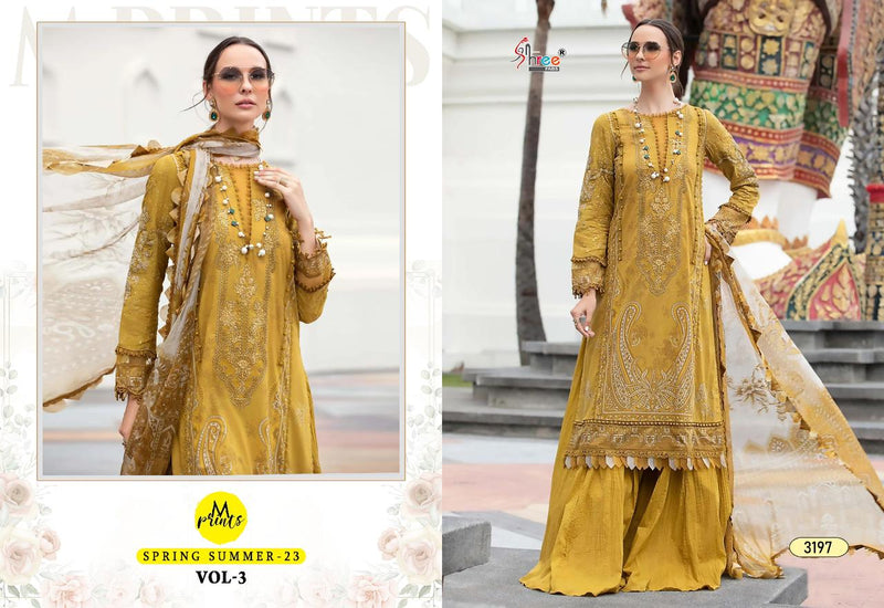 Shree Fabs M Print Spring Summer 23 Vol 3 Cotton Print With Embroidery Work Salwar Kameez