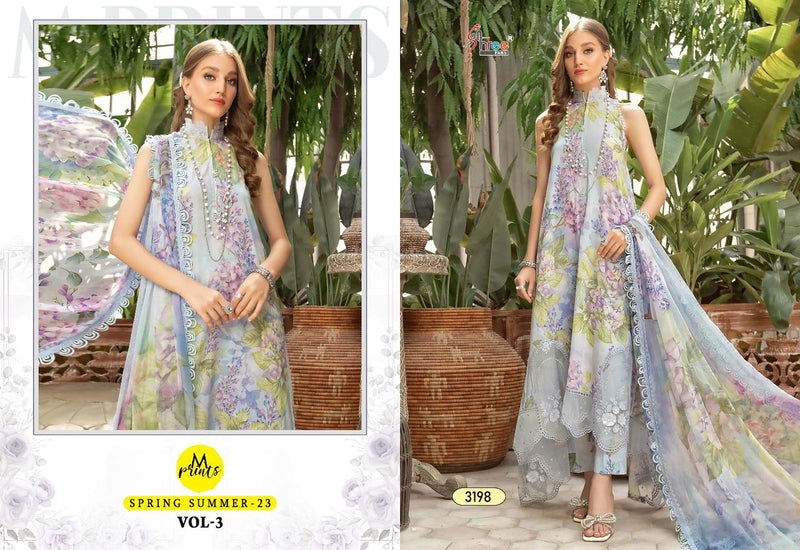 Shree Fabs M Print Spring Summer 23 Vol 3 Cotton Print With Embroidery Work Salwar Kameez