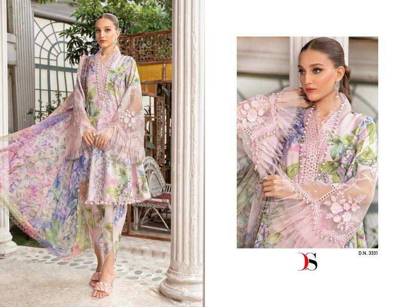 Deepsy Suits Maria B M Prints Spring Summer 23 Vol 3 Cotton Heavy Embroidery Patch Work Suits