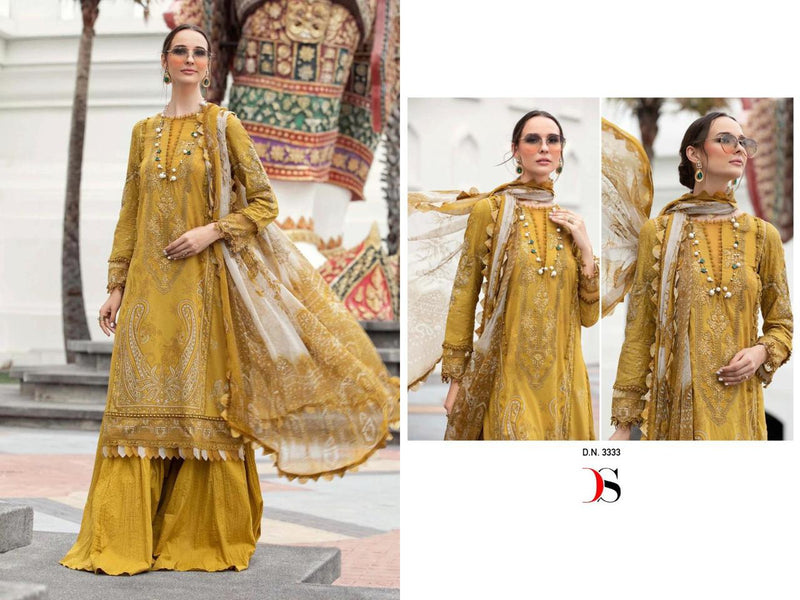 Deepsy Suits Maria B M Prints Spring Summer 23 Vol 3 Cotton Heavy Embroidery Patch Work Suits