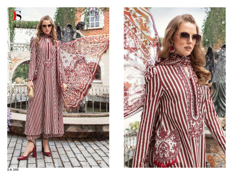 Deepsy Suits Maria B M Prints Spring Summer 23 Vol 3 Cotton Heavy Embroidery Patch Work Suits