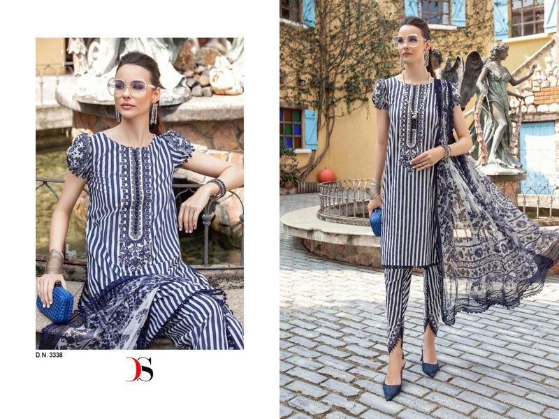 Deepsy Suits Maria B M Prints Spring Summer 23 Vol 3 Cotton Heavy Embroidery Patch Work Suits