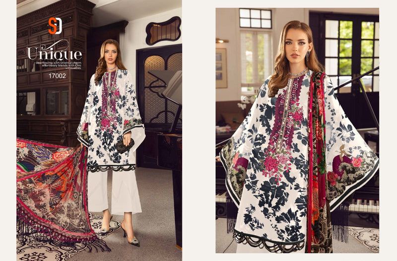 Sharaddha Designer M Print Vol 17 Lawn Cotton Heavy Embroidery Salwar Kameez