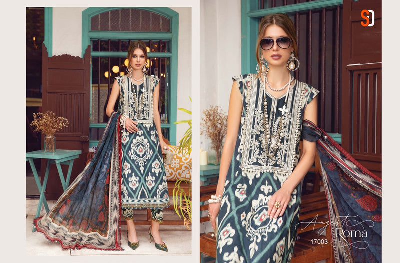 Sharaddha Designer M Print Vol 17 Lawn Cotton Heavy Embroidery Salwar Kameez