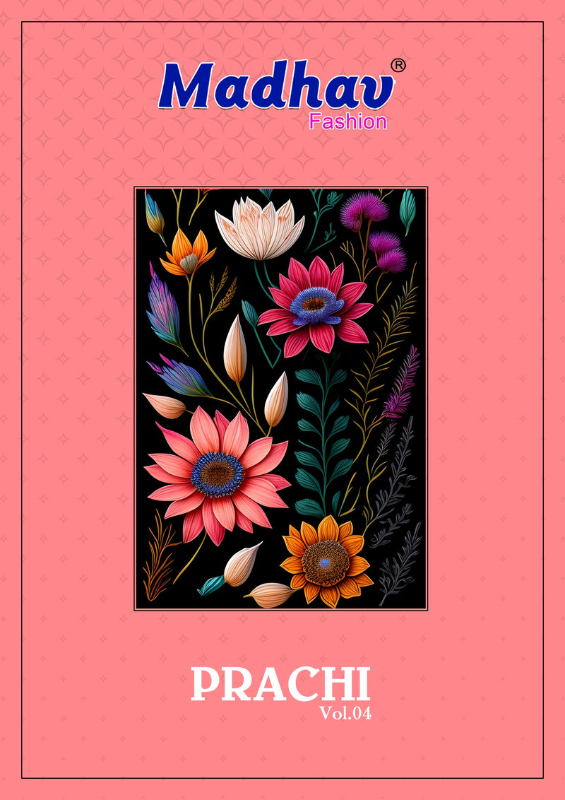 Madhav Fashion Prachi Vol 4 Cotton Printed Patiyala Suit Collection
