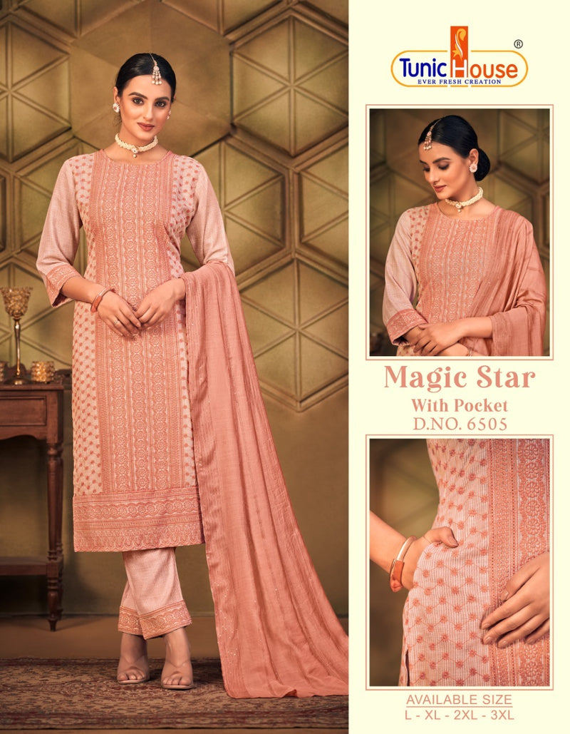 Tunic House Magic Star Rayon Fancy Lakhnowi Readymade Kurti Collection