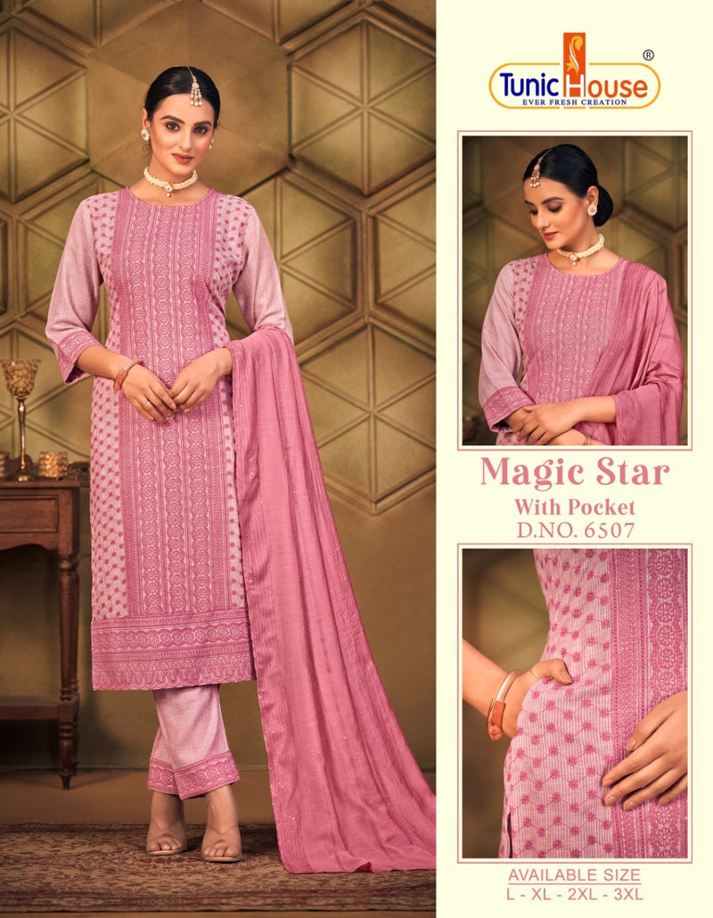 Tunic House Magic Star Rayon Fancy Lakhnowi Readymade Kurti Collection