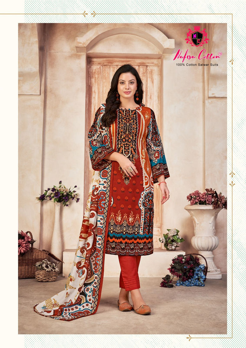 Nafisa Cotton Mahera Karachi Suits Cotton DIgital Printed Salwar Kameez