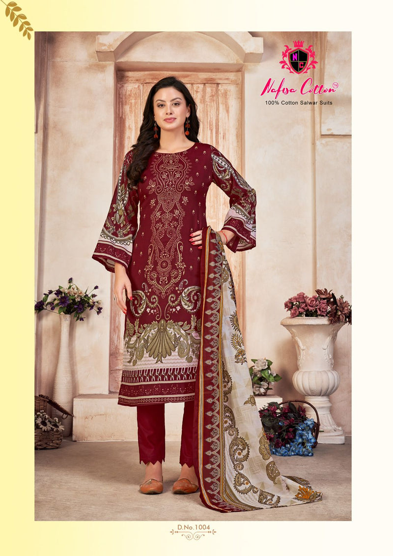 Nafisa Cotton Mahera Karachi Suits Cotton DIgital Printed Salwar Kameez
