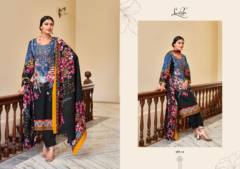 Levisha Mahiri Cambric Pakistani Printed Fancy Self Embroidery Partywear Salwar Kameez