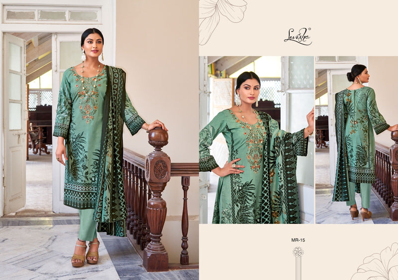 Levisha Mahiri Cambric Pakistani Printed Fancy Self Embroidery Partywear Salwar Kameez