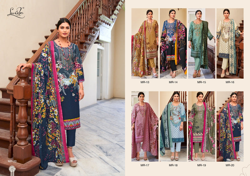 Levisha Mahiri Cambric Pakistani Printed Fancy Self Embroidery Partywear Salwar Kameez