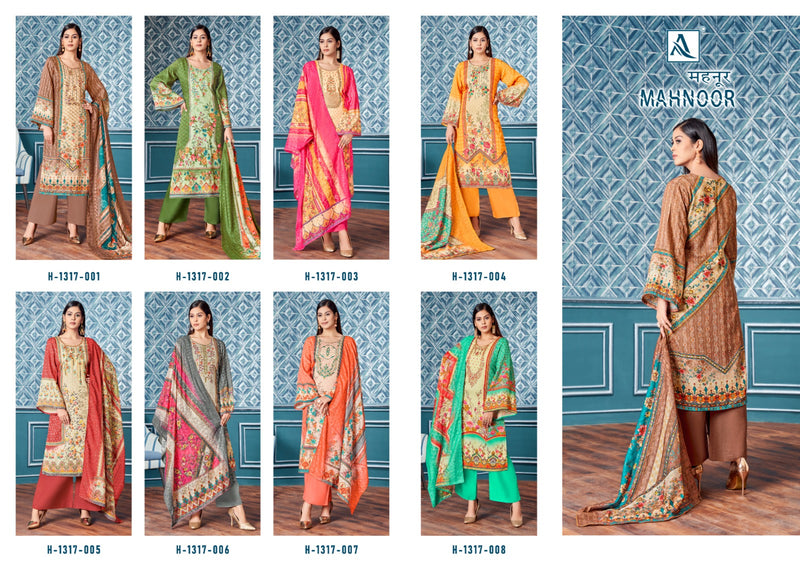 Alok Suits Mahnoor Jam Cotton With Fancy Embroidery & Swarovski Diamond Work Suits