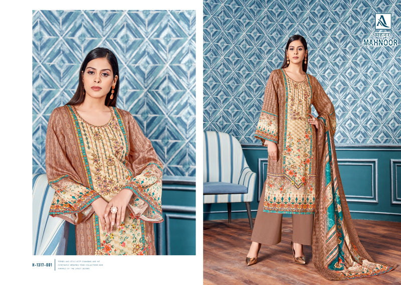 Alok Suits Mahnoor Jam Cotton With Fancy Embroidery & Swarovski Diamond Work Suits