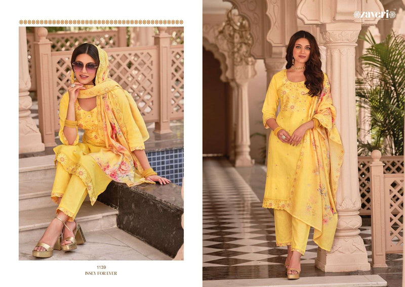 Zaveri Women Beauty Mal Mal Vol 1 Cotton Beautiful Embroidery Designer Ready Made Suits