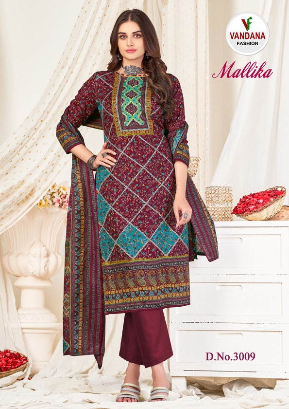 Vandana Fashion Mallika Vol 3 Cotton Printed Salwar Suit With Dupatta