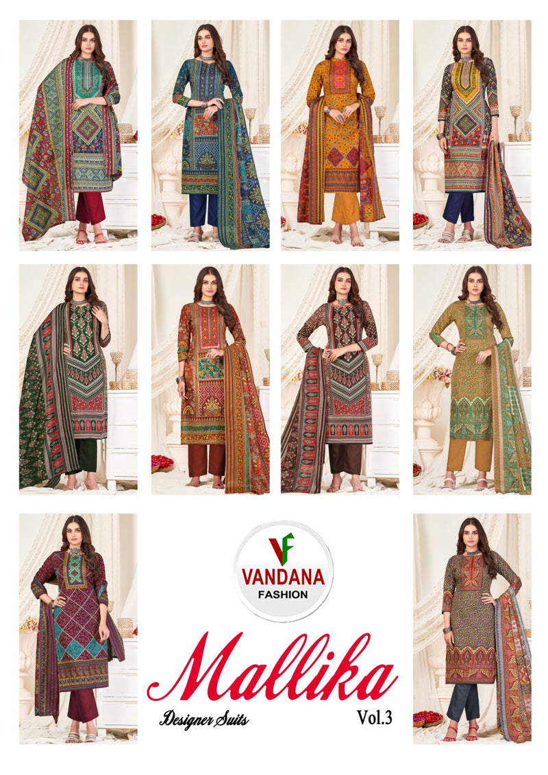 Vandana Fashion Mallika Vol 3 Cotton Printed Salwar Suit With Dupatta