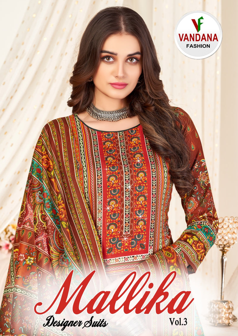 Vandana Fashion Mallika Vol 3 Cotton Printed Salwar Suit With Dupatta