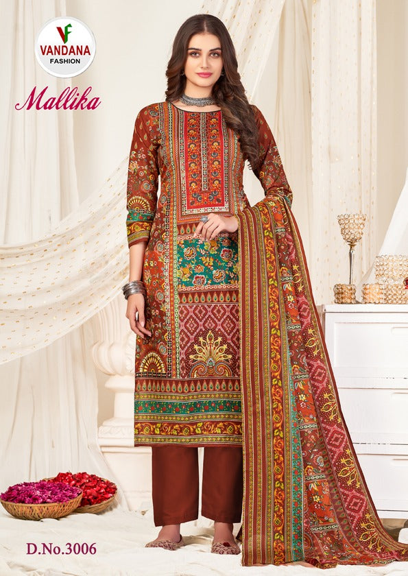 Vandana Fashion Mallika Vol 3 Cotton Printed Salwar Suit With Dupatta