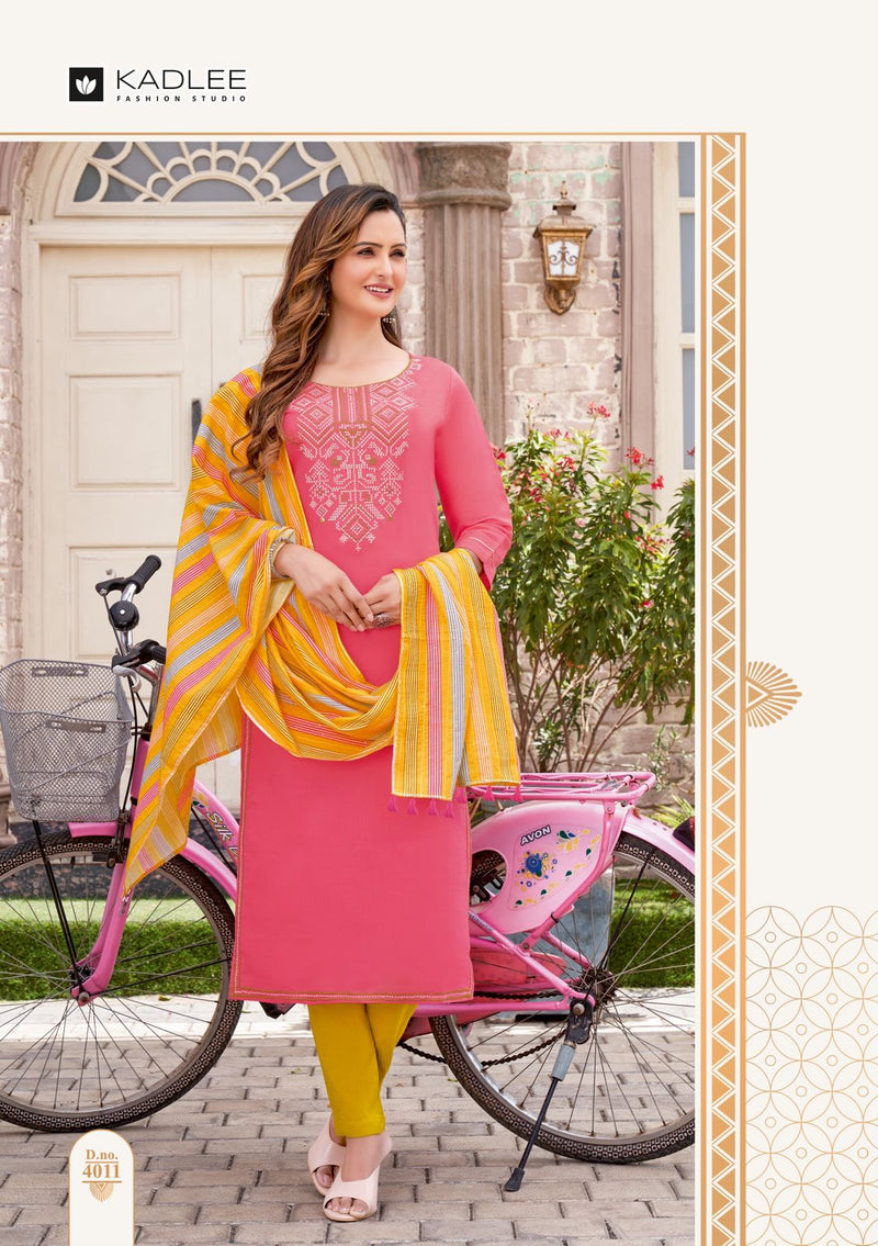 Kadlee Fashion Mannat Vol 2 Rayon Weaving Fancy Designer Kurti Combo Set