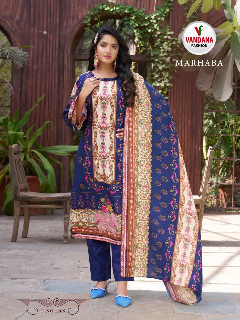 Vandana Fashion Marhaba Pashmina Fancy Printed Party Wear Suit Collection