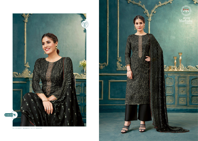 Harshit Fashion Hub Marhaba Vol 4 Cotton Print With Fancy Swarovski Work Suits