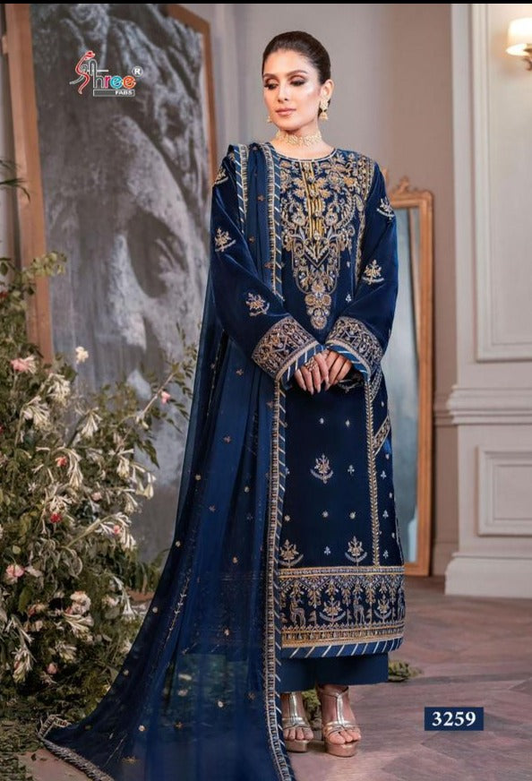 Shree Fabs Maria B Embroidered Velvet Edition 23 Vol 2 Velvet Embroidered Pakistani Suit
