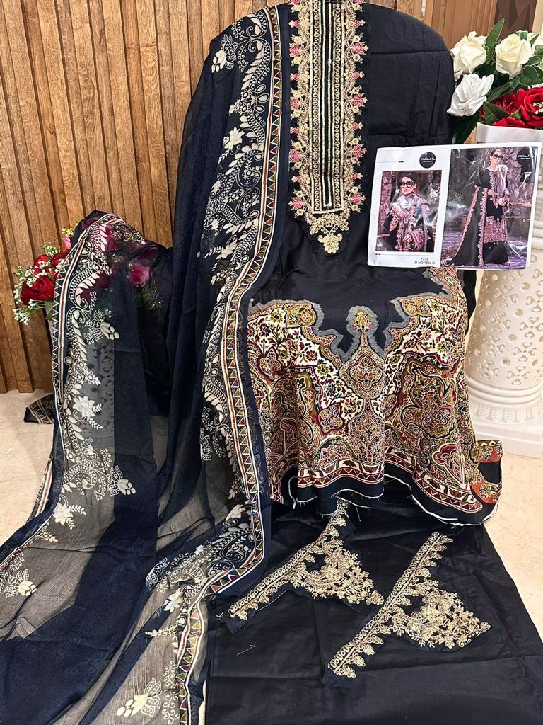 Mehboob Tex Mariab Lawn Collection 23 Vol 1 Cotton Print With Fancy Designer Salwar Kameez