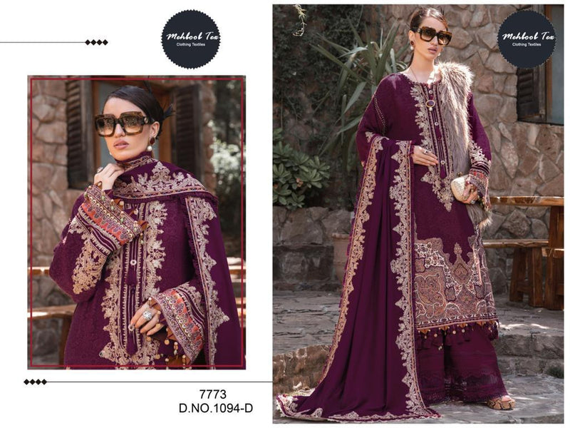 Mehboob Tex Mariab Lawn Collection 23 Vol 1 Cotton Print With Fancy Designer Salwar Kameez