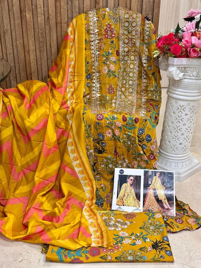 Mehboob Tex Mariab Mprint Spring Summer D No 1178 Cotton Salwar Kameez