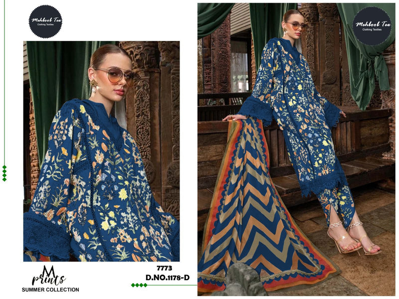 Mehboob Tex Mariab Mprint Spring Summer D No 1178 Cotton Salwar Kameez