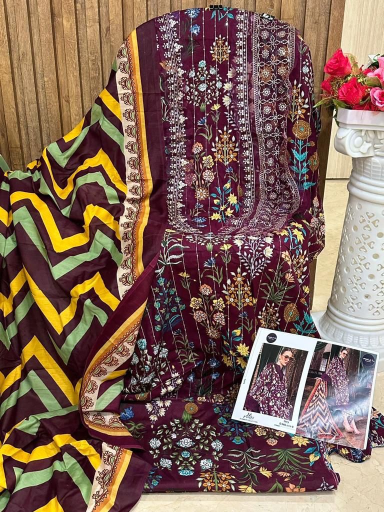 Mehboob Tex Mariab Mprint Spring Summer D No 1178 Cotton Salwar Kameez