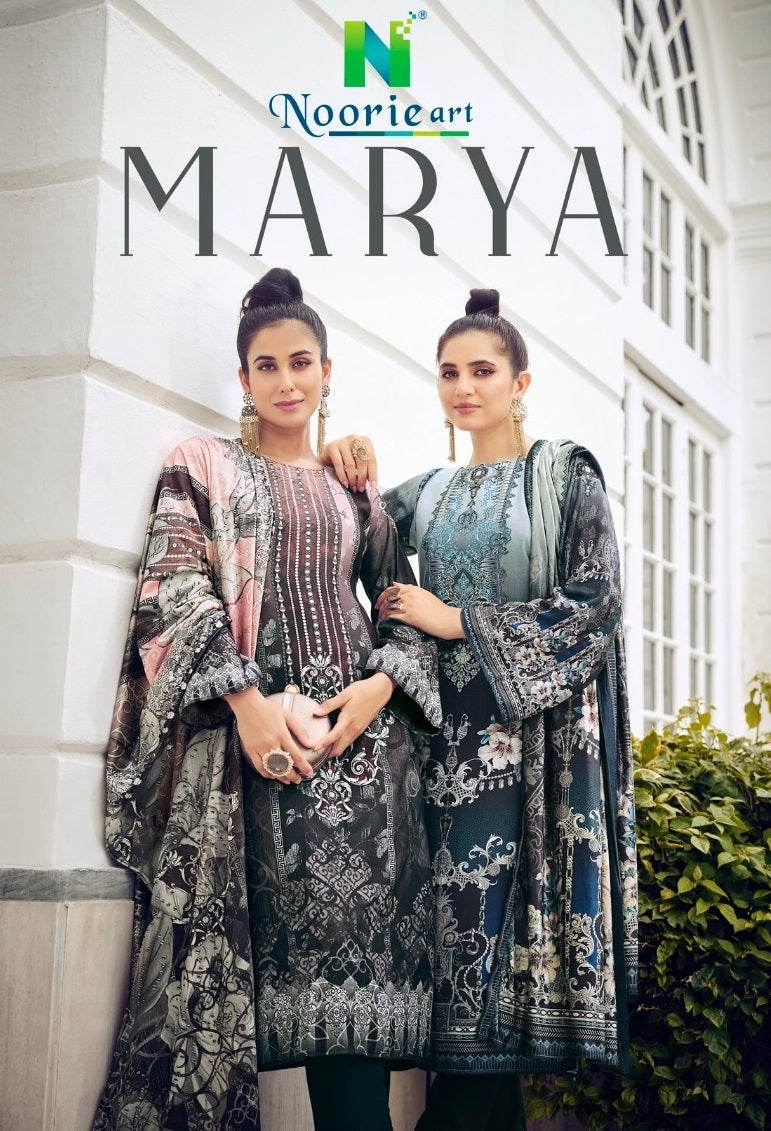 Noorie Art Marya Pashmina Digital Printed Winter Wear Salwar Suit Collection